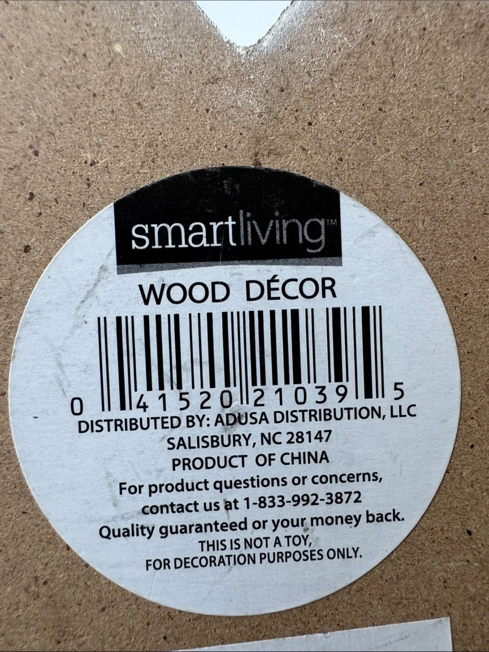 Smart Living White Heart Wall Art with Gold Wire Accents